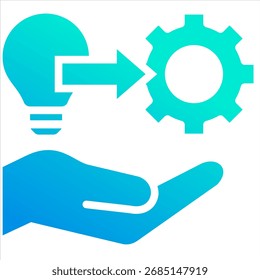 Elemento De Ícone De Implementação De Ideia Para Design