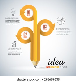Idea infographic vetor.