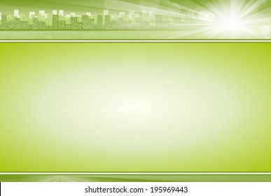 Idea infographic web page. Vector business card background