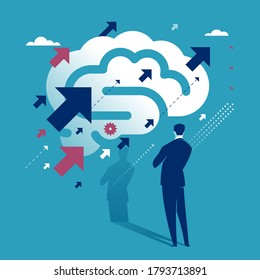 The Idea. Innovation concept. Vector illustration.