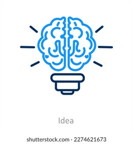 idea and innovation icon concept