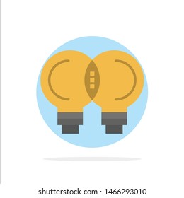Idea, Innovation, Mechanic, Thinking Abstract Circle Background Flat color Icon. Vector Icon Template background