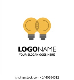 Idea, Innovation, Mechanic, Thinking Business Logo Template. Flat Color