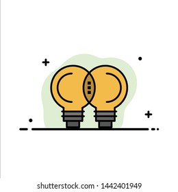 Idea, Innovation, Mechanic, Thinking  Business Flat Line Filled Icon Vector Banner Template