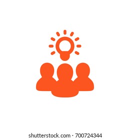 Idea, Insight, Brainstorm Icon On White