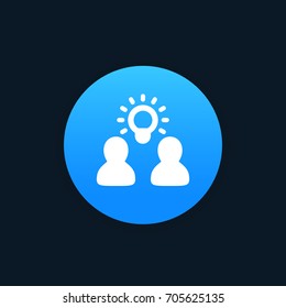 idea, insight, brainstorm vector icon