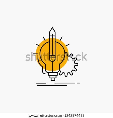 Idea, insight, key, lamp, lightbulb Line Icon