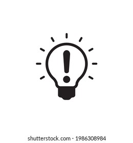 Idea, inspiration and creative icon vector