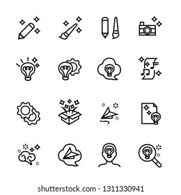 idea ,inspiration icon set