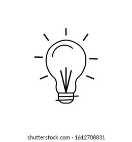 Idea Isolated Vector Icon which can easily modify or edit