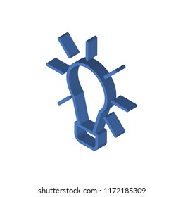 Idea isometric left top view 3D icon