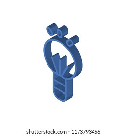 Idea isometric left top view 3D icon