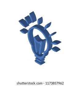 Idea isometric left top view 3D icon