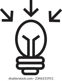 Idea Key Point Outline Icon