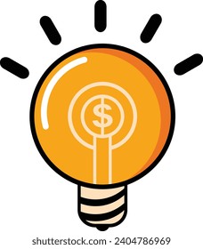 idea lamp bulb light ilustration