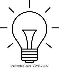 Idea Lámpara de Paquete de iconos del paquete de símbolos