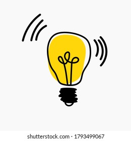 lámpara de ideas, idea creativa en bombilla 