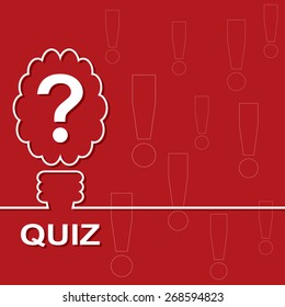 Idea lamp with electric plug background. Quiz with question marks sign icon. Questions and answers game symbol. Vector illustration.