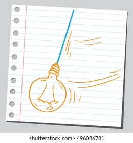 Idea lamp pendulum