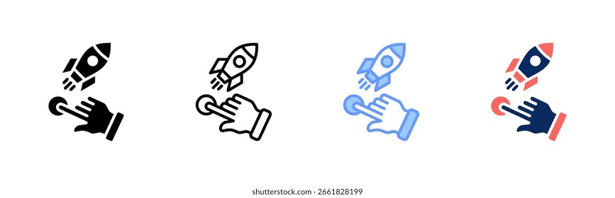 Ícone do Iniciador de ideias define várias coleções de estilos