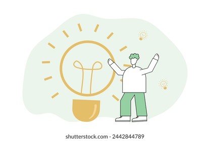 idea. light bulb. a collective idea. come up with a plan. come up with a strategy. colleagues come up with a financial strategy. purpose.