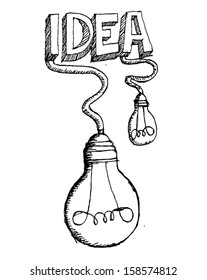 idea Light bulb vector icon