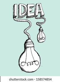 idea Light bulb vector icon