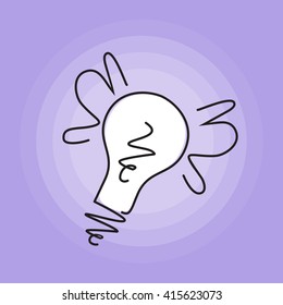 Idea Light Bulb vector illustration