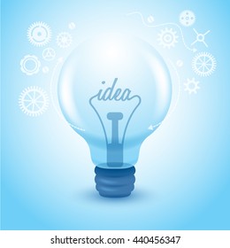 The idea light bulb : Vector Illustration