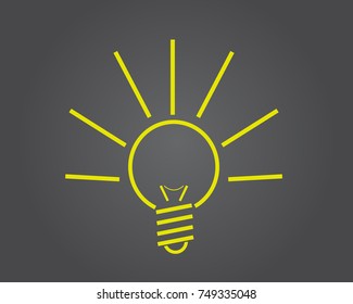 idea light bulb vector illustration 