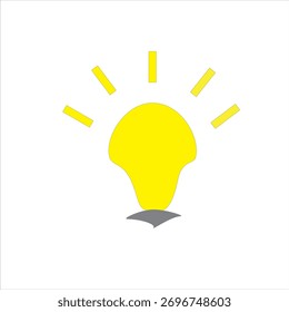 Idee! helles, gelbes Symbol für die helle Zukunft
