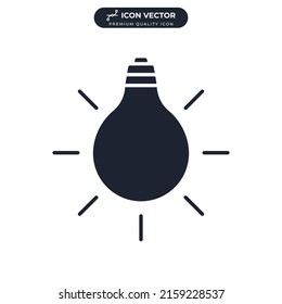idea. lightbulb icon symbol template for graphic and web design collection logo vector illustration