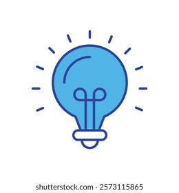 Idea Lightbulb icon vector stock illustration
