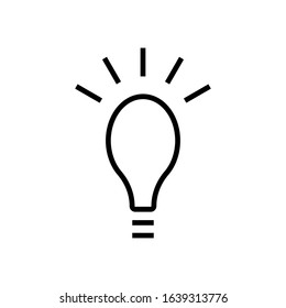 idea line art vector icon - ui icon vector