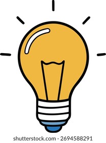 Ilustración de icono de Vector de arte de línea de idea