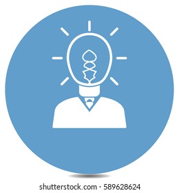 icono de línea de idea