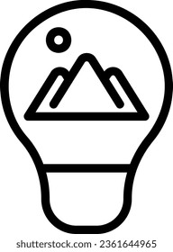 idea line icon illustration vector