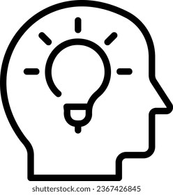 idea line icon illustration vector
