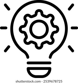idea line icon illustration vector