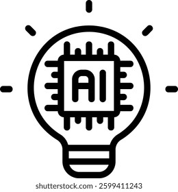 idea line icon illustration vector