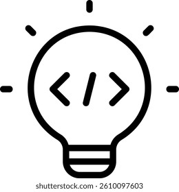 idea line icon illustration vector
