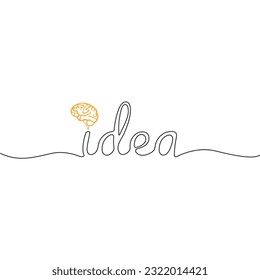 Idea Line Icon Vector Design.
