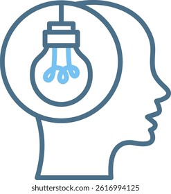 Idea Line Two Colour Icon
