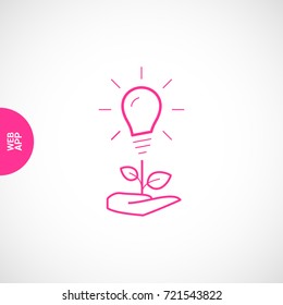 Idea line vector icon 