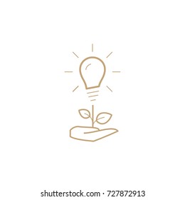 Idea line vector icon 