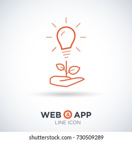 Idea line vector icon 