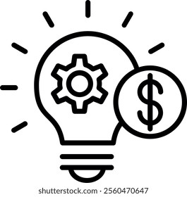 Idea Line Vector Icon Design