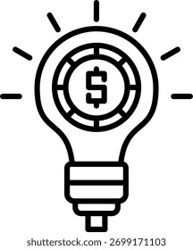 Idea Line Vector Diseño de iconos