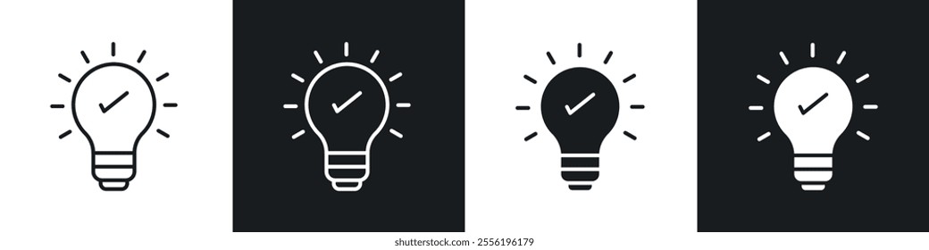 Idea linear icon set for app, and web design.