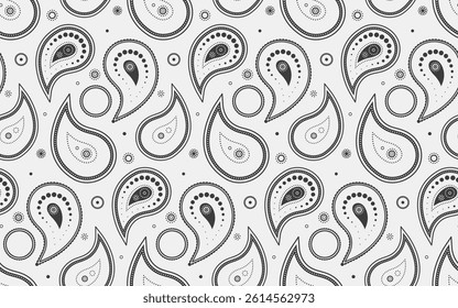 Idea linen of cool material. Henna background arabic east. Fashionable texture as flat abstract. Poster complexity eternity colors.
